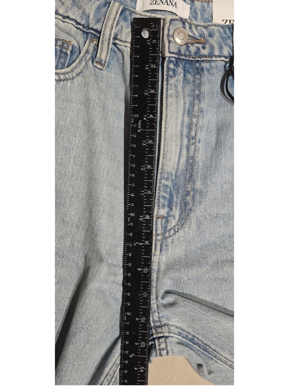 Women's Zenana Light Blue Wide Leg Jeans Size 30 - Picture 5 of 7